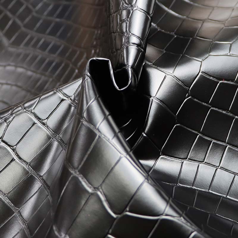 پارچه تزئینی خانه چرم مصنوعی پی وی سی مصنوعی دانه کروکودیل