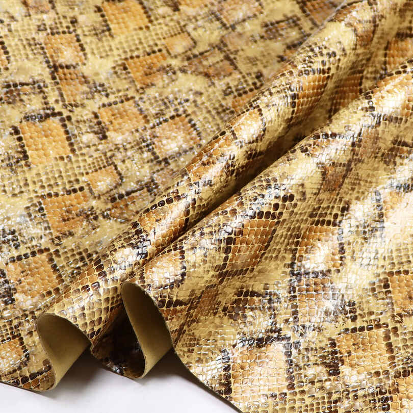 Crystal Snake Skin Shoes Bags PU Imitation Leather
